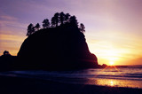 Rialto Beach Sunset, ONP, Copyright 2000 Karen and James Byerly