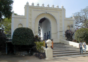 The gate at the entrance to Tipu Sultan's palace grounds